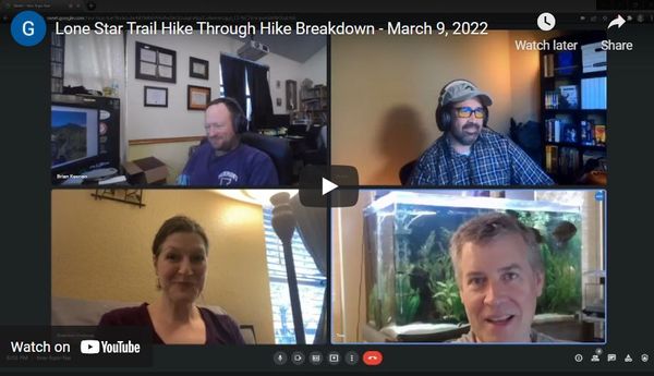 Lone Star Hiking Trail Breakdown Stream!